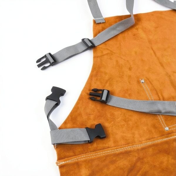 Leather Apron Houseables Welding Apron Heat Resistant 23 x 35 Inch-6