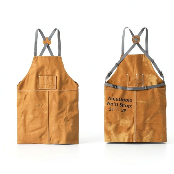 Leather Apron Houseables Welding Apron Heat Resistant 23 x 35 Inch-1
