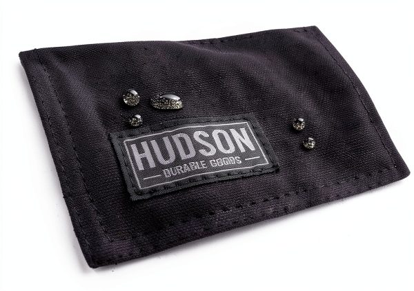 Hudson Durable Goods Heavy Duty Waxed Canvas Apron for Men and Women, Adjustable Crossback Work Apron with Tool Pockets, Water-Resistant - Fits up to XXL, Black-3