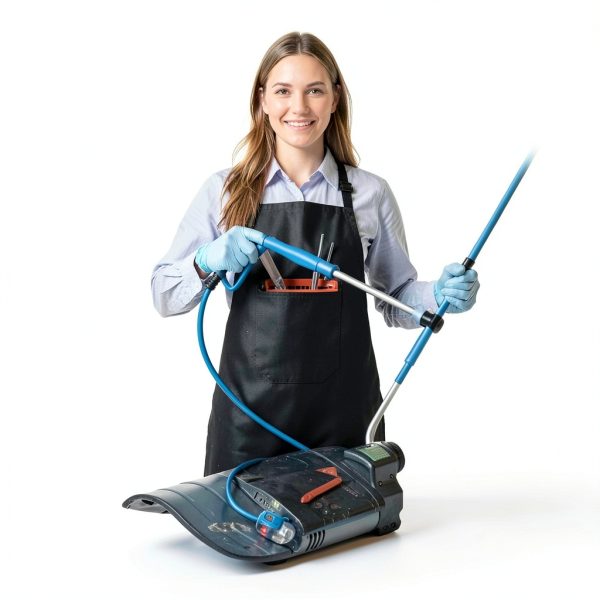 Waterproof Apron, Heavy Duty Extra Long Rubber Vinyl Apron with Pocket for Men, Adjustable Dishwasher Chemical Resistant Aprons for Dishwashing, Cooking, Butcher, Lab, Gardening-5