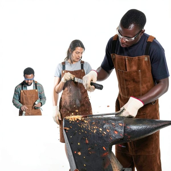 100% Genuine Leather Welding Apron by ARCPRO – Brown Cowhide Apron-6