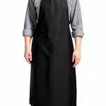 ChefPro 40 inch Waterproof Vinyl Apron Black Heavy Duty-0