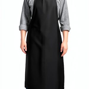ChefPro 40 inch Waterproof Vinyl Apron Black Heavy Duty-0