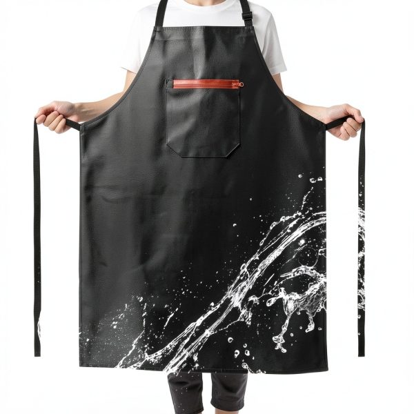 Waterproof Apron, Heavy Duty Extra Long Rubber Vinyl Apron with Pocket for Men, Adjustable Dishwasher Chemical Resistant Aprons for Dishwashing, Cooking, Butcher, Lab, Gardening-6
