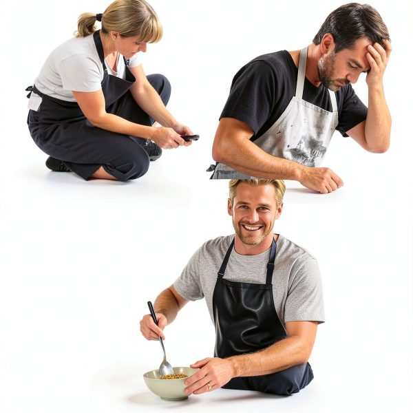 ChefPro 40 inch Waterproof Vinyl Apron Black Heavy Duty-4