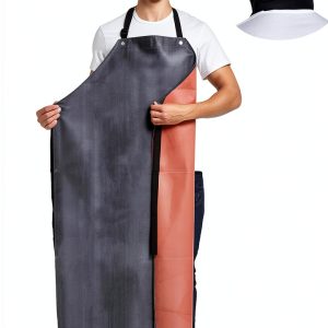 Rubber Waterproof Apron Butcher Heavy Duty -Oil Chemical Resistant Safety Aprons for Cleaning Fish, DishWashing-0